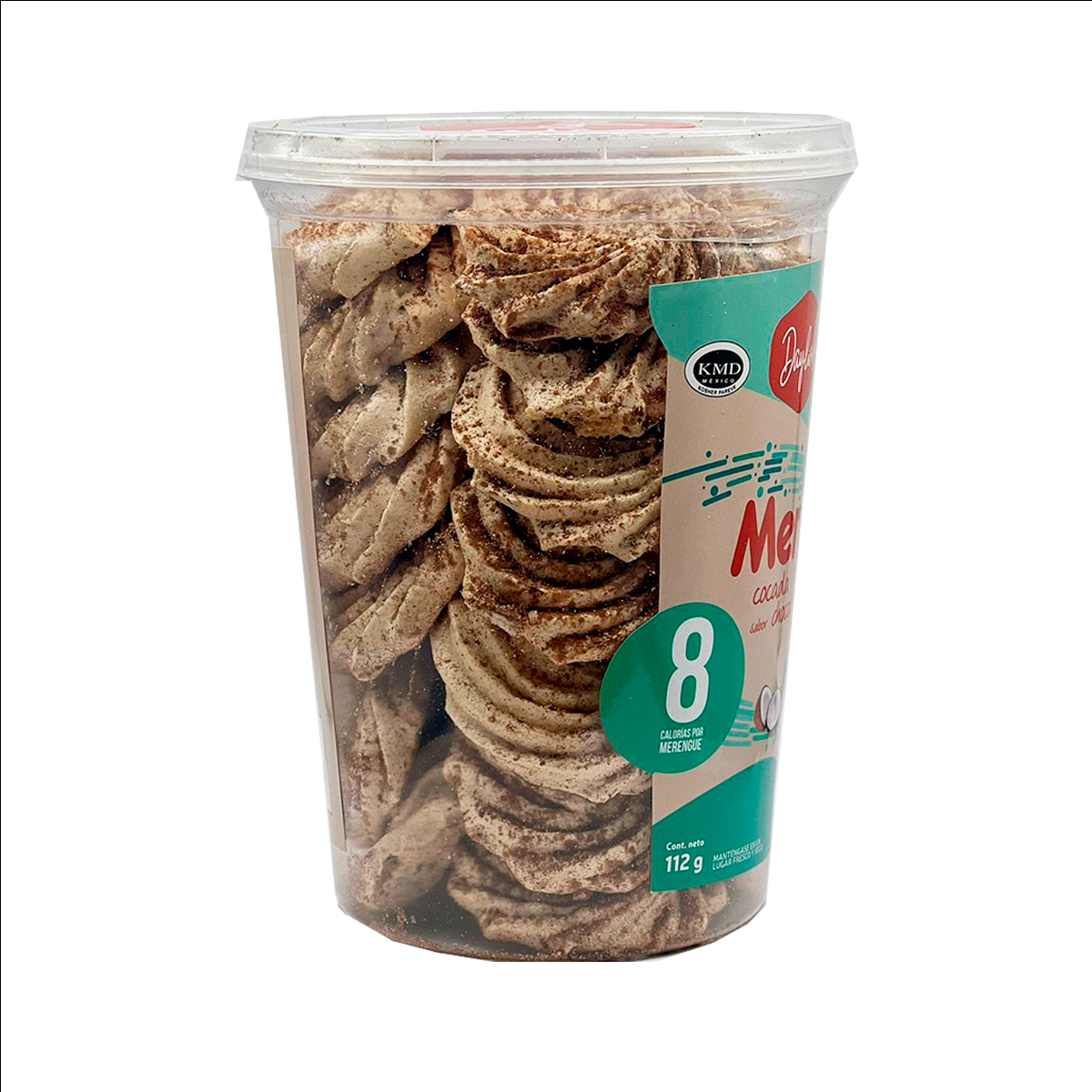 Daylish Merengue bajo en calorias sabor Cocoda chocolate, Producto Kosher KMD