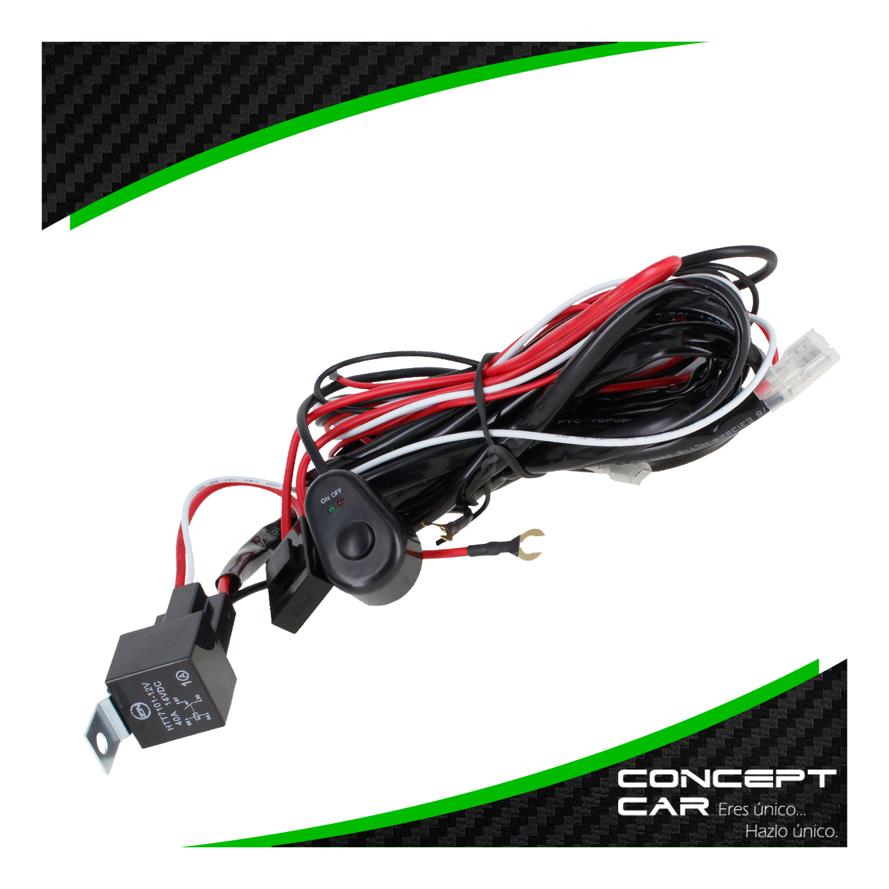 Kit Arnes Instalacion Con Switch Y Relay 2 Via Calibre 16