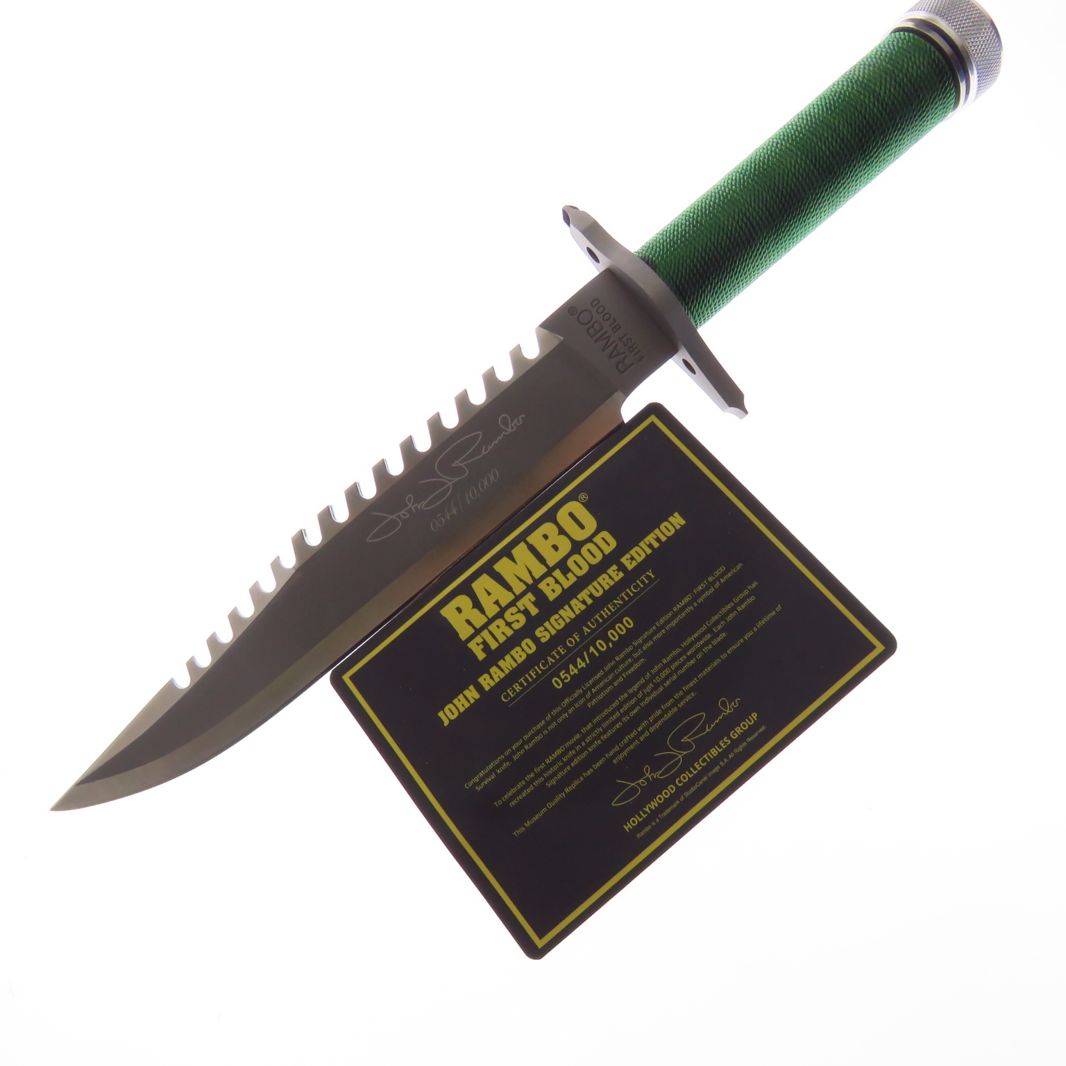 Rb9423 Hcg Cuchillo Rambo First Blood I Cert Ed Lim Firma Jr