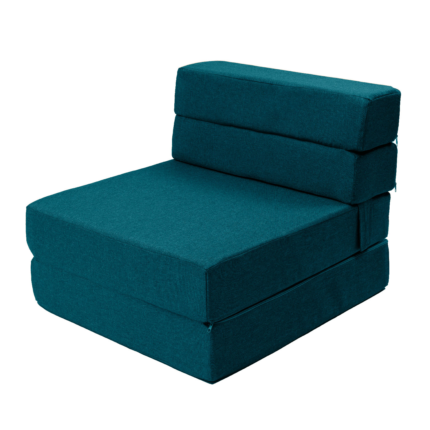 MEMORY FOAM HOME Sofá Cama Individual Cozy Plegable Sofá o Cama Tamaño Individual Color Petroleo Medidas186 x 68 x 14 cm.