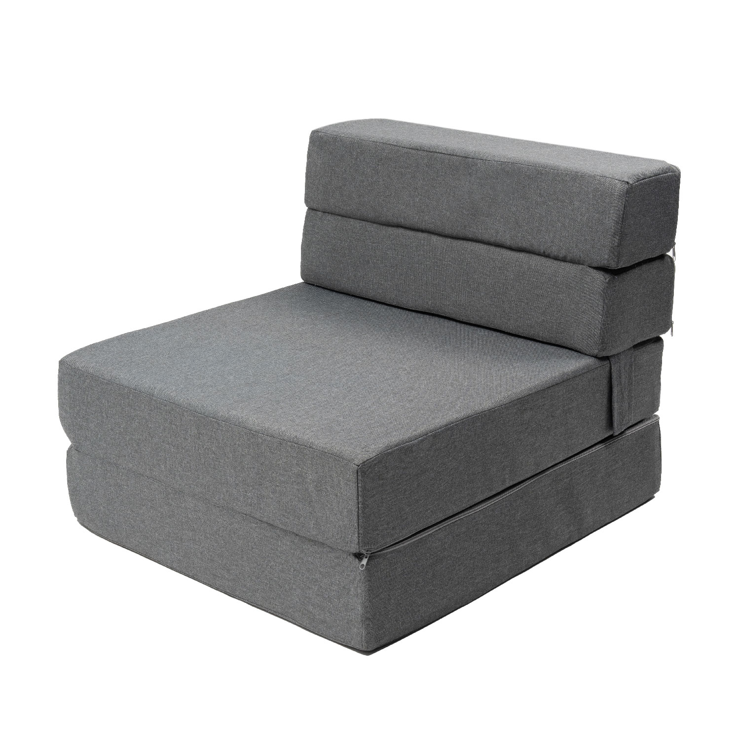 MEMORY FOAM HOME Sofá Cama Individual Cozy Plegable Sofá o Cama Tamaño Individual Color Gris Medidas186 x 68 x 14 cm.