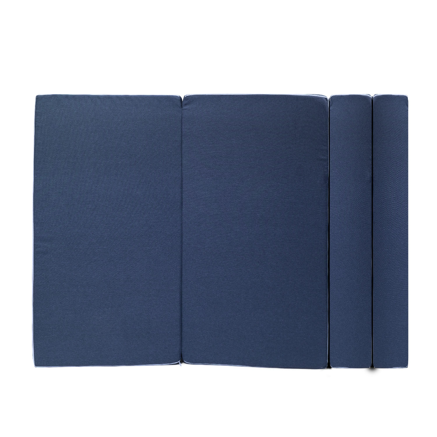 MEMORY FOAM HOME Sofá Cama Matrimonial Cozy Plegable Sofá o Cama Tamaño Matrimonial Color Azul Marino Medidas 186 x 135 x 14 cm.