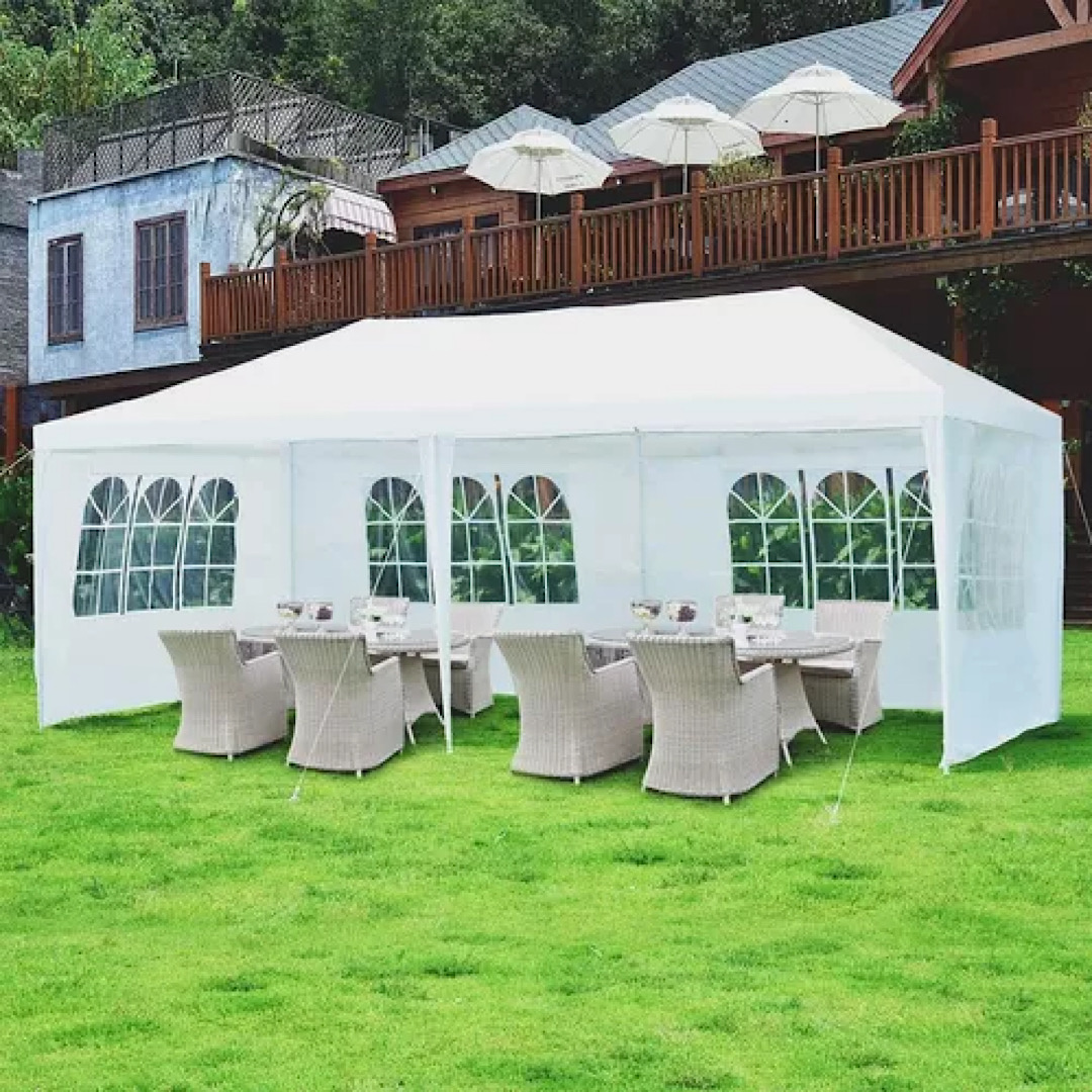 Toldo Carpa Reforzado 3x6 Metros Blanco Eventos 6x3.