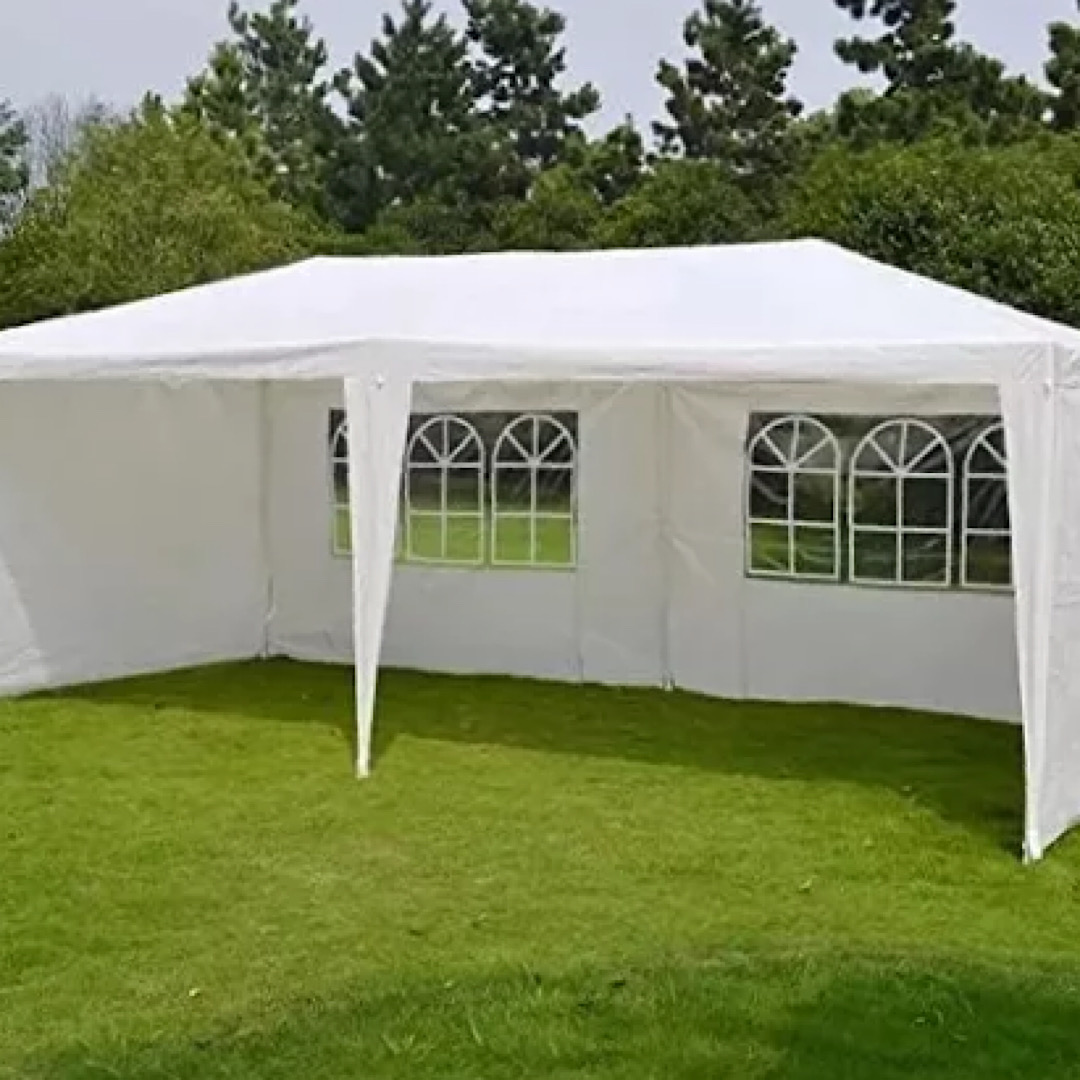 Toldo Carpa Reforzado 3x6 Metros Blanco Eventos 6x3.