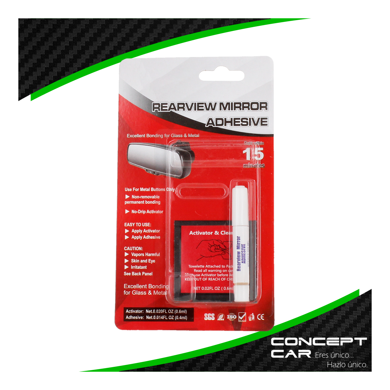 Pegamento Adhesivo Para Espejo Retrovisor Auto Camioneta