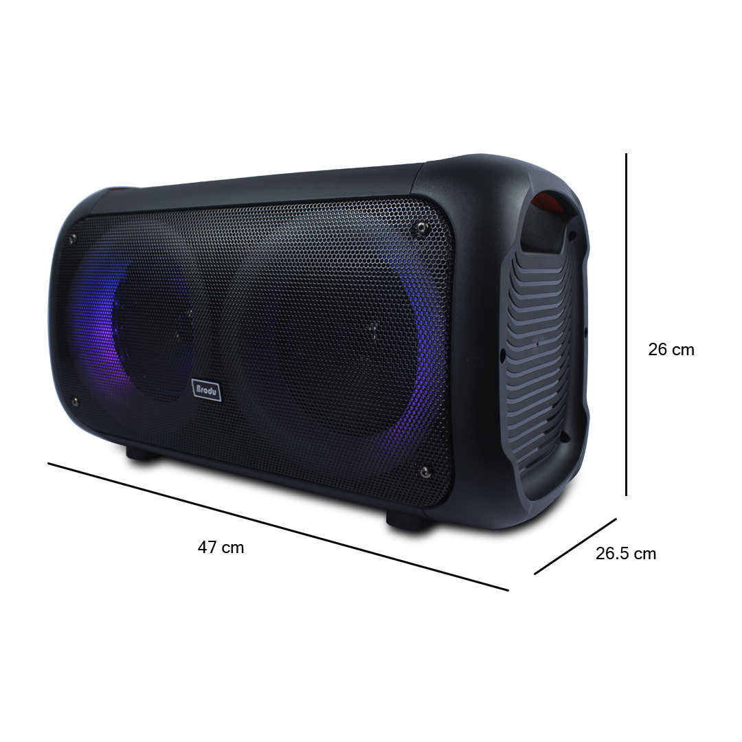 Bocina Subwoofer Bts-1709 6.5 Brodu Microfono Inalambrico