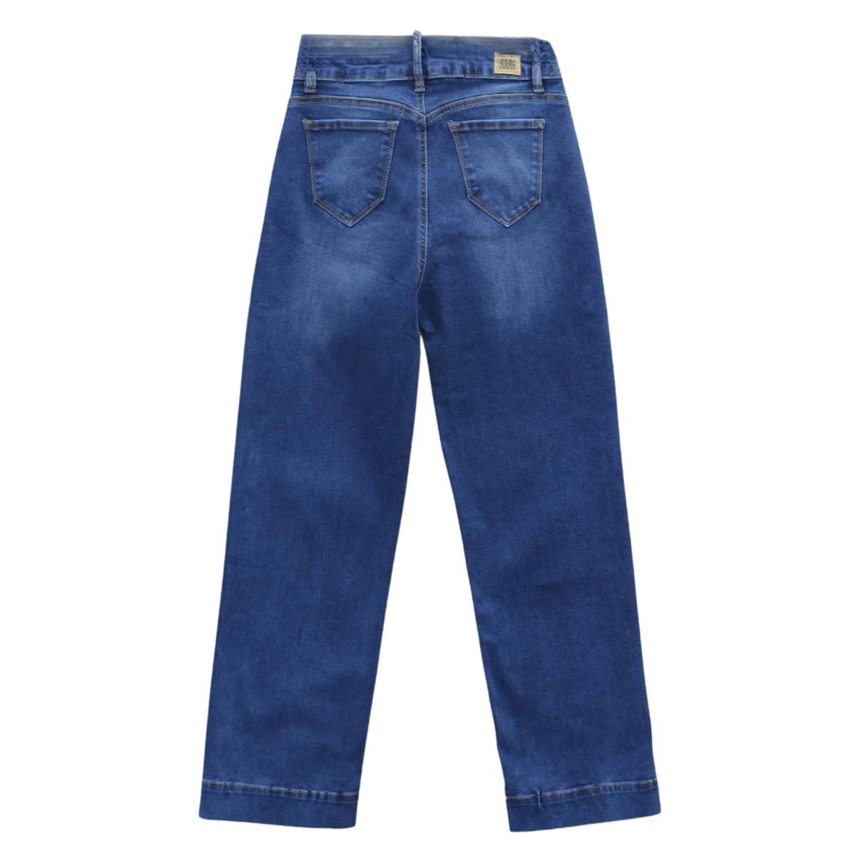 Pantalón Mom Fit de mezclilla para mujer