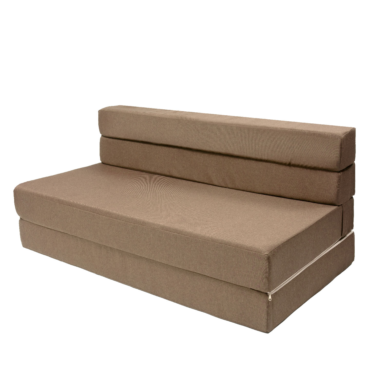 MEMORY FOAM HOME Sofá Cama Matrimonial Cozy Plegable Sofá o Cama Tamaño Matrimonial Color Marrón Medidas 186 x 135 x 14 cm.