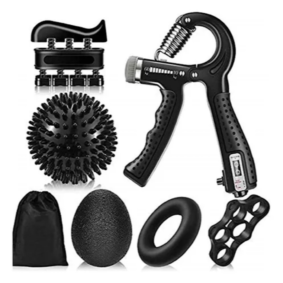 Ejercitador De Mano De Kit Con Counter Hand Grip 7 En 1