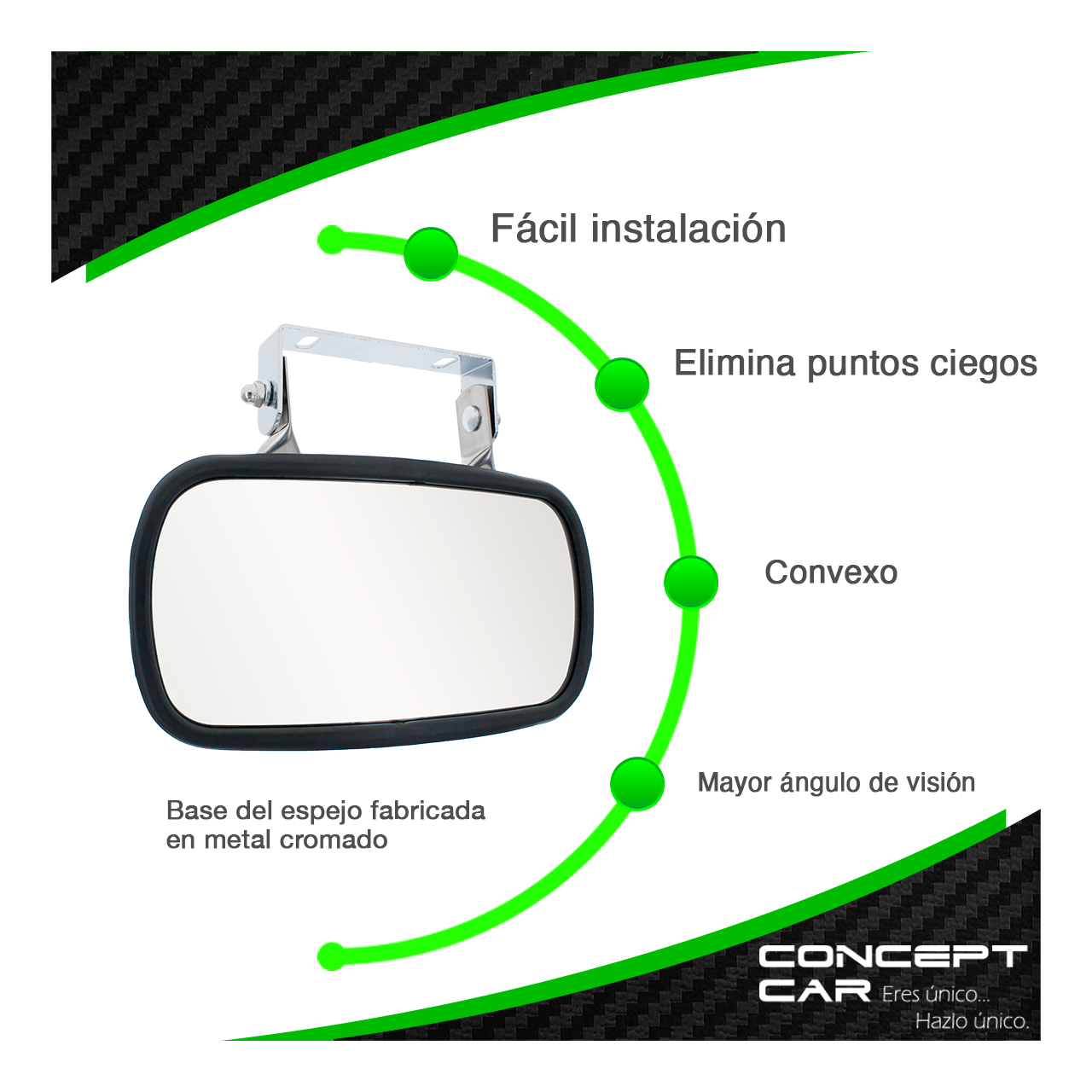 Par Espejo Banquetero Retrovisor Auxiliar Convexo Camion Cromo