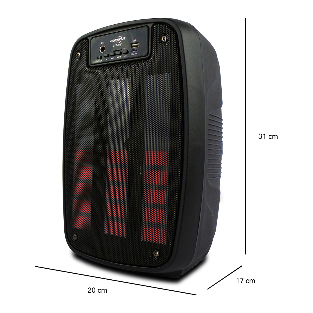 Bafle Bocina 6  Pulgadas Greatnice Karaoke Fm Aux 