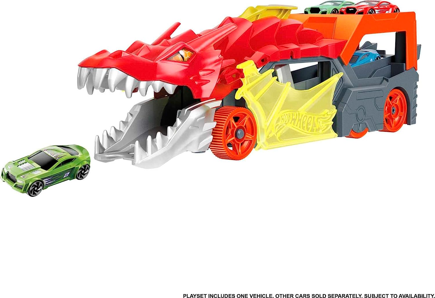 Hot Wheels City Pista de Juguete Remolque de Dragón