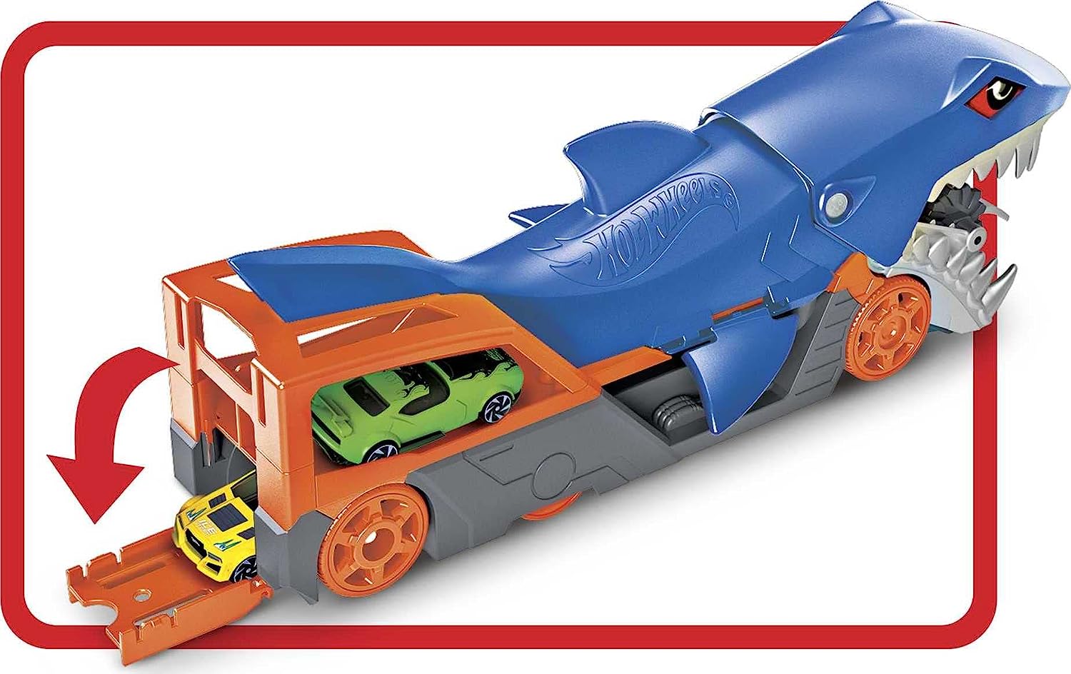 Hot Wheels City Pista de Juguete Remolque Tiburón