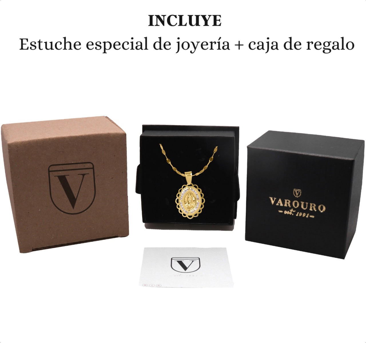 Medalla Virgen Oro 10k Espíritu Santo Dije Cruz Bautizo