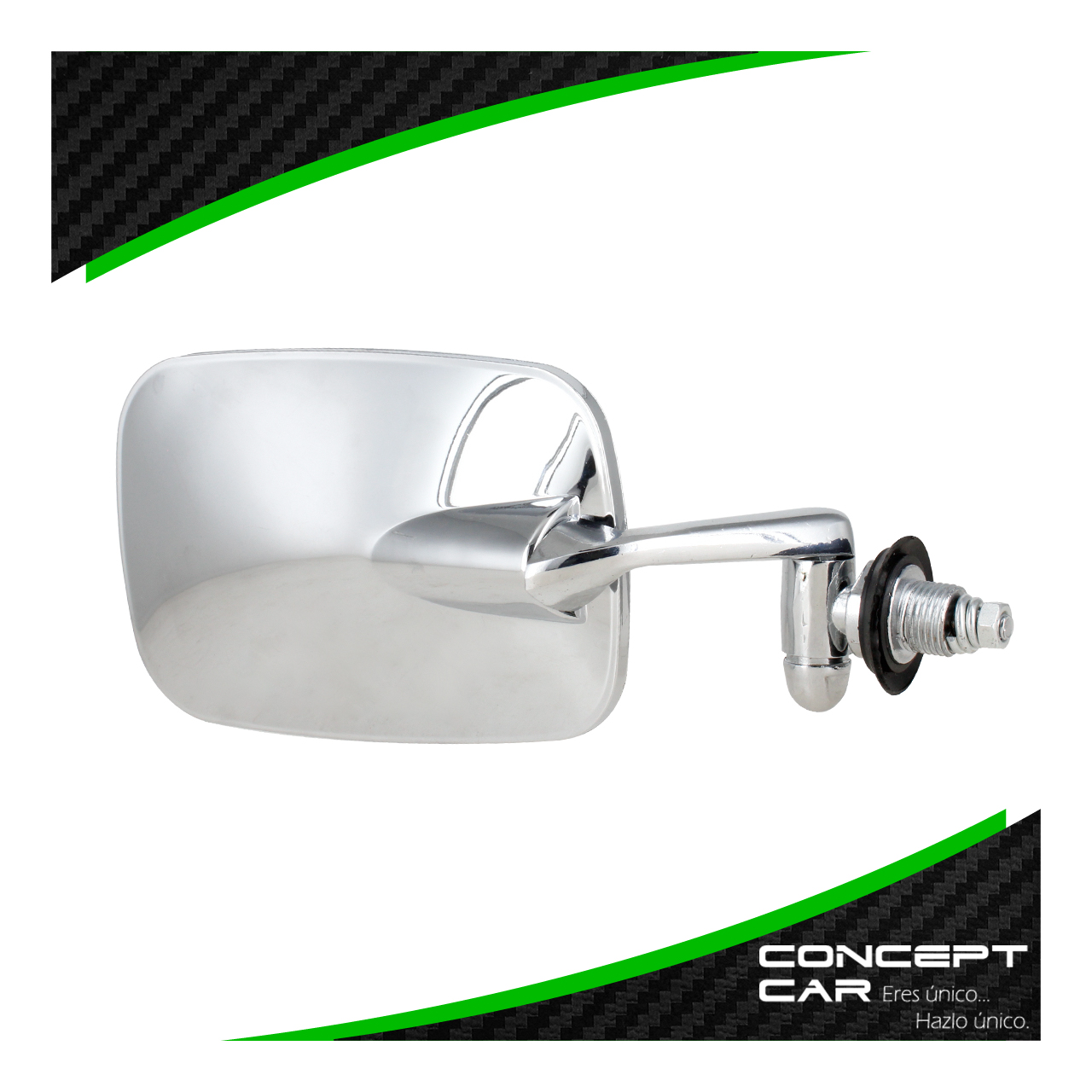 Espejo Lateral Tipo Clasico Vw Sedan Vocho Cromo O Negro