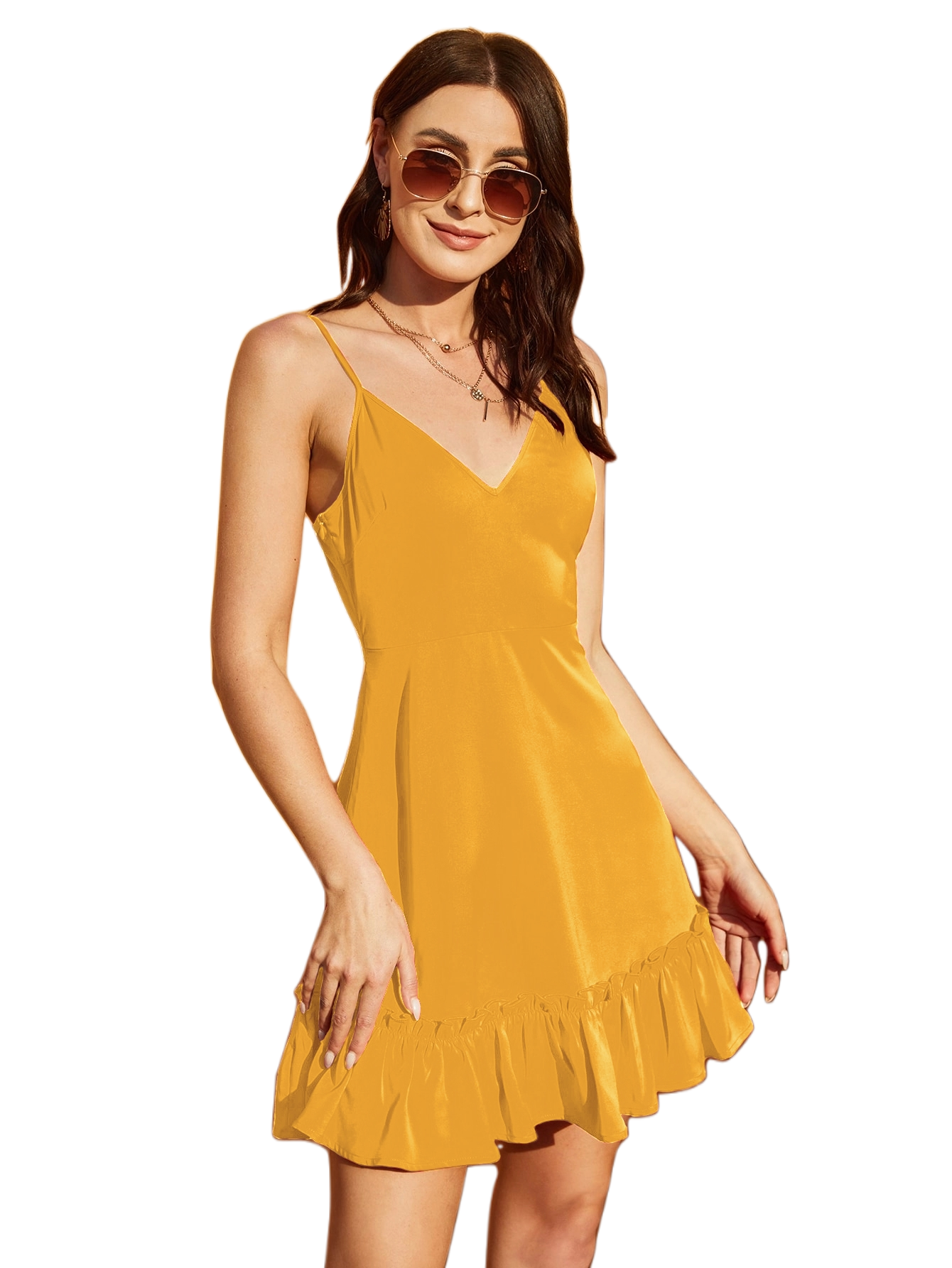 Vestido Victoria Fruncido Tirante Escote V Playa Curvy