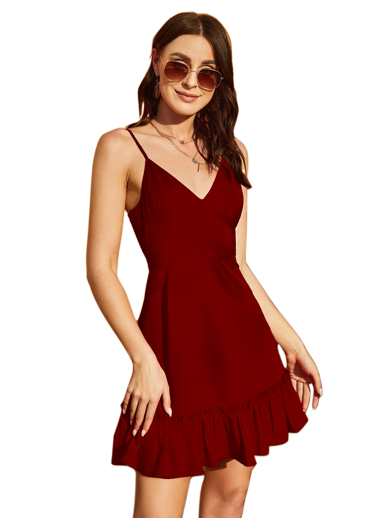 Vestido Victoria Fruncido Tirante Escote V Playa Curvy