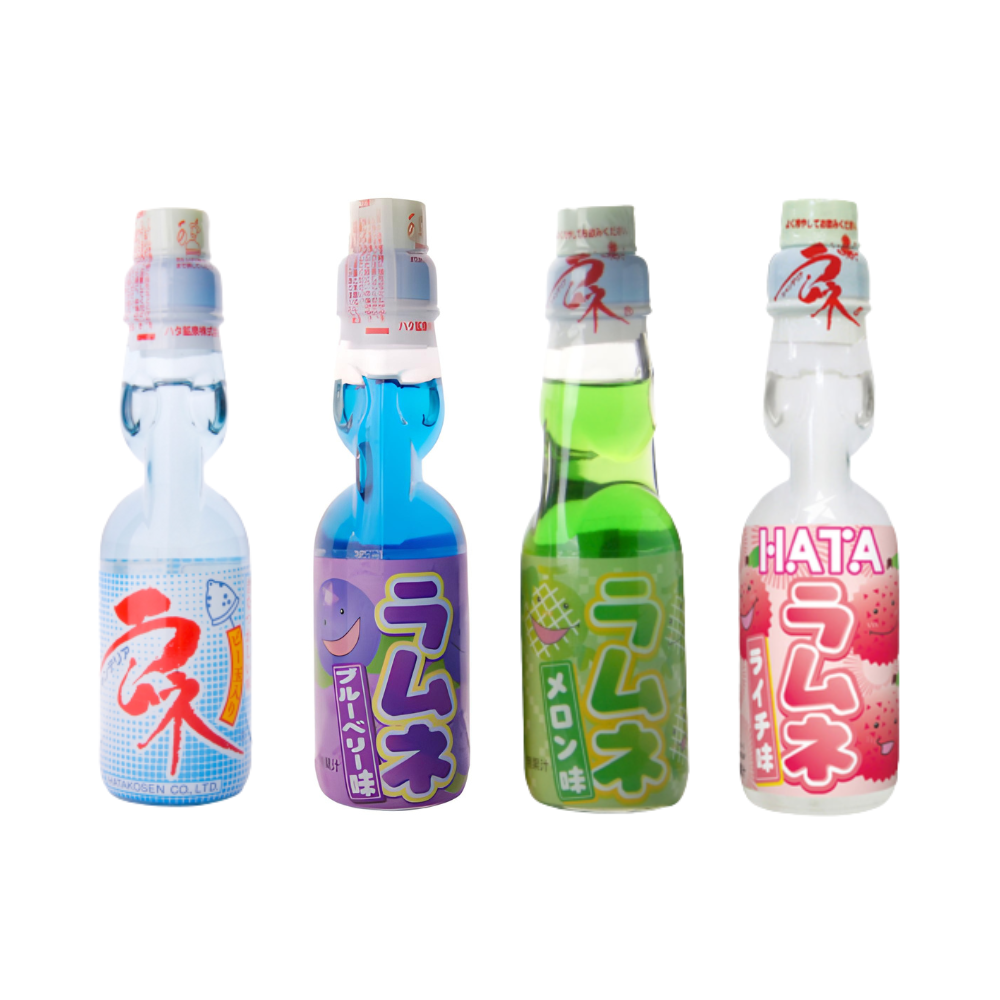 Hata Ramune 200ml varios sabores 4 piezas