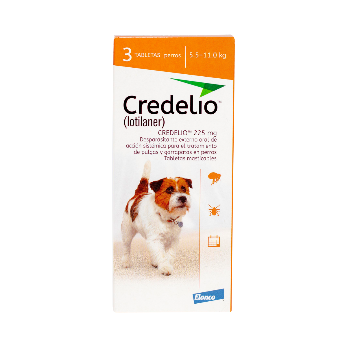 Credelio 225 mg de 3 Tabletas para Perro de 5.5 a 11.0 Kg