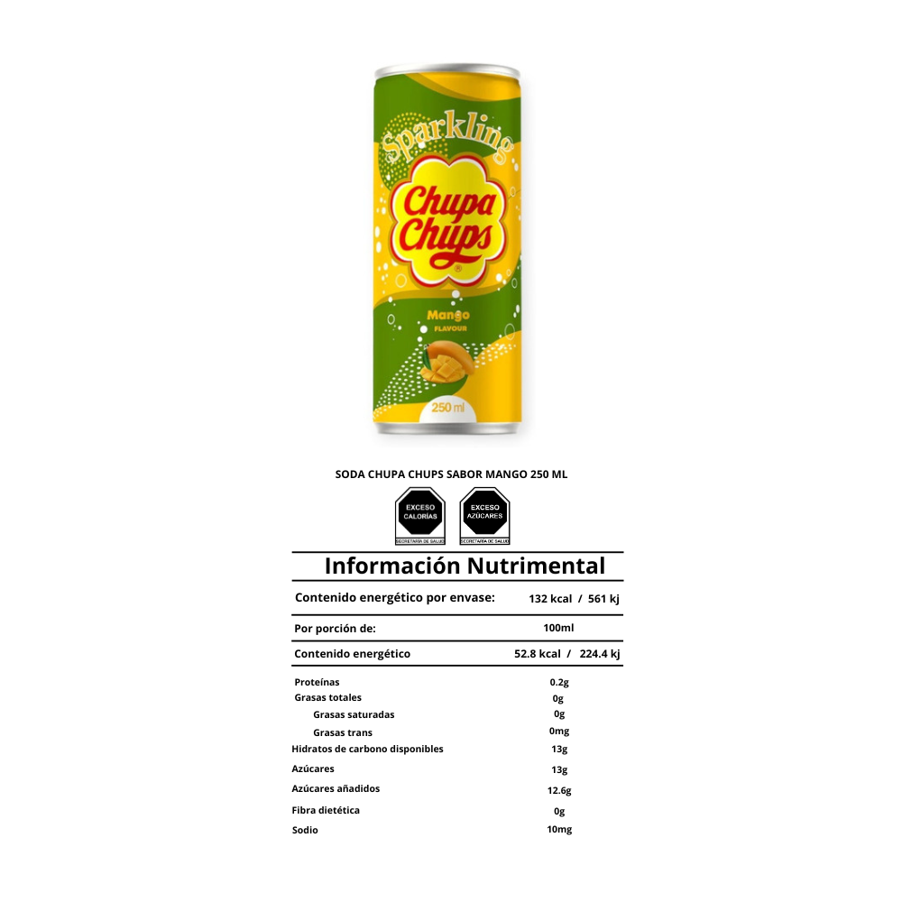 Sodas Chupa Chups 200 ml varios sabores