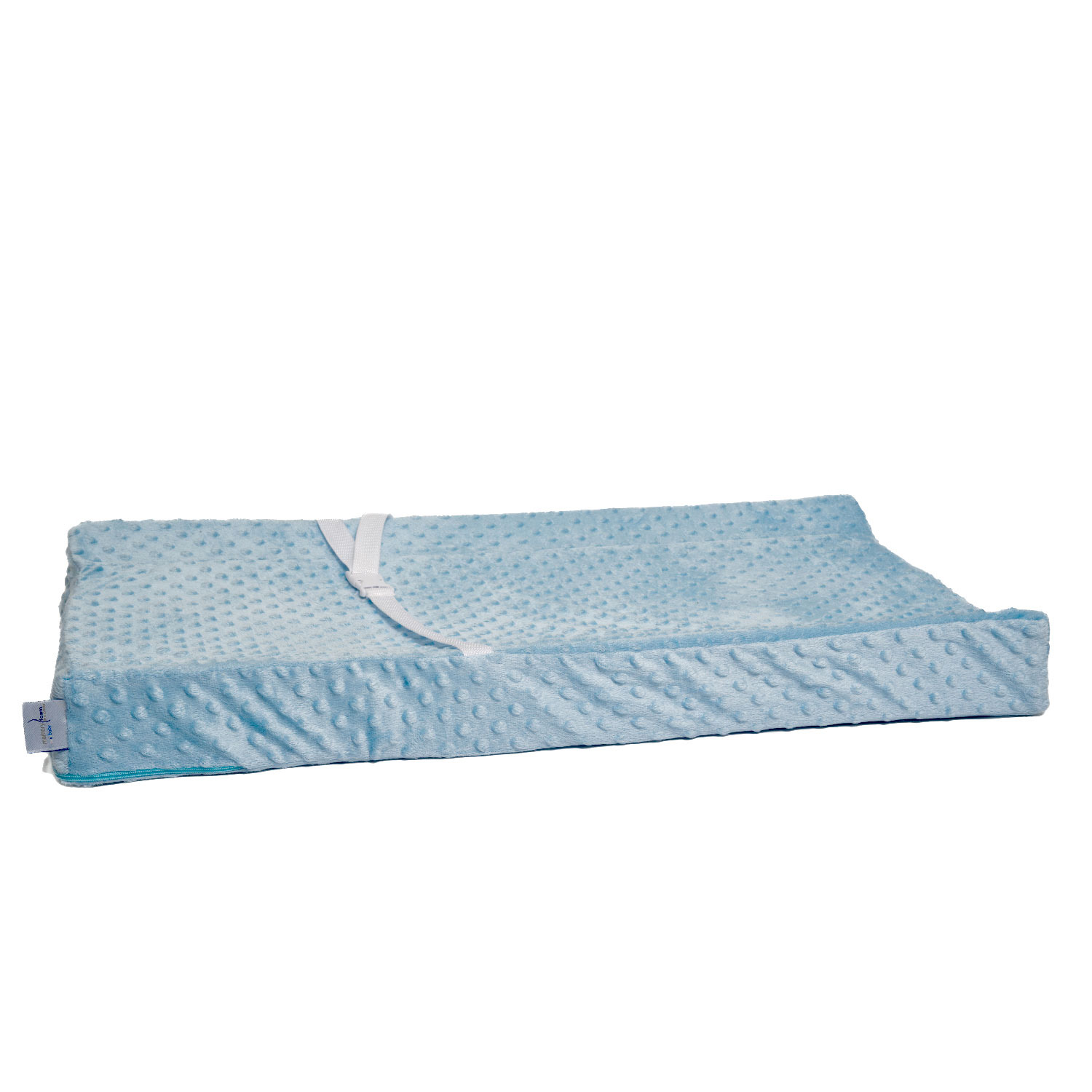 Memory Foam Cambiador para Bebé Cambiador de Pañales Incluye Colchón y Funda Lavable Color Azul.
