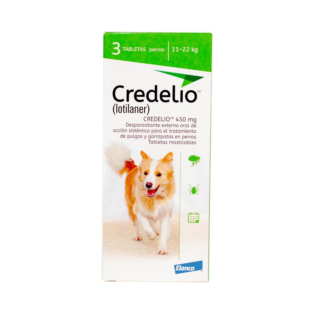 Credelio 450 mg de 3 Tabletas para Perro de 11.0 a 22.0 Kg