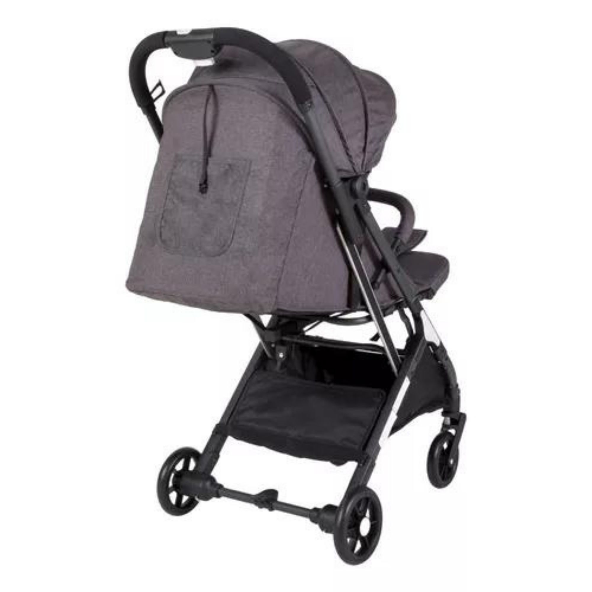 Carriola De Bebé Paseo Plegable Portabebé Gris Wondrus