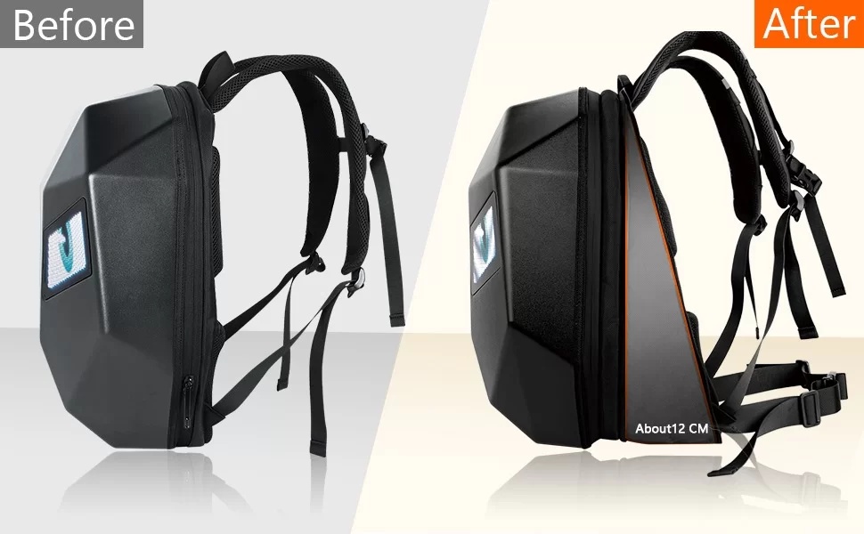 MOCHILA PARA BIKER MOTOCICLISTA CON OJOS LED IMPERMEABLE BACKPACK