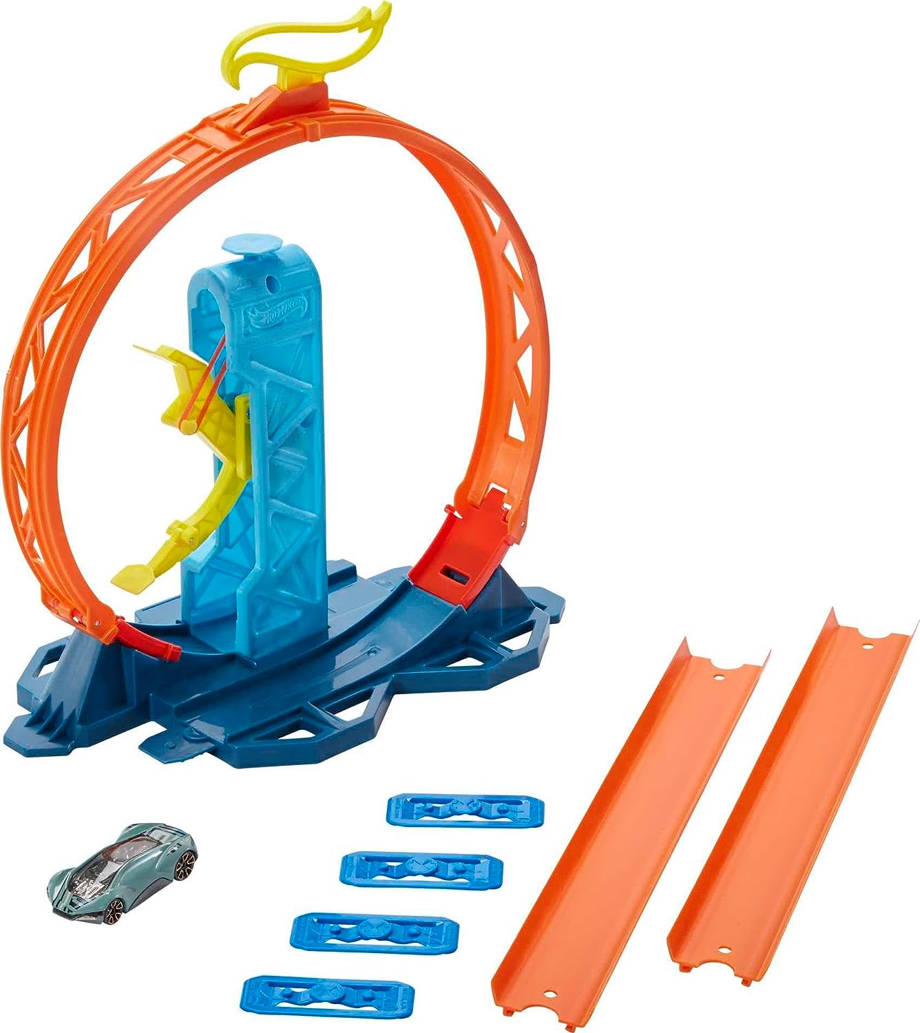 Hot Wheels Track Builder Pista de Juguete Paquete Lanzador de Loop