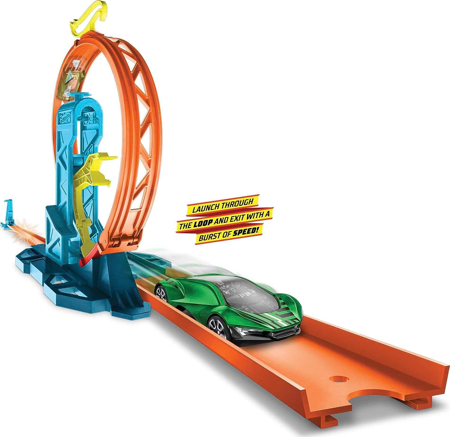 Hot Wheels Track Builder Pista de Juguete Paquete Lanzador de Loop