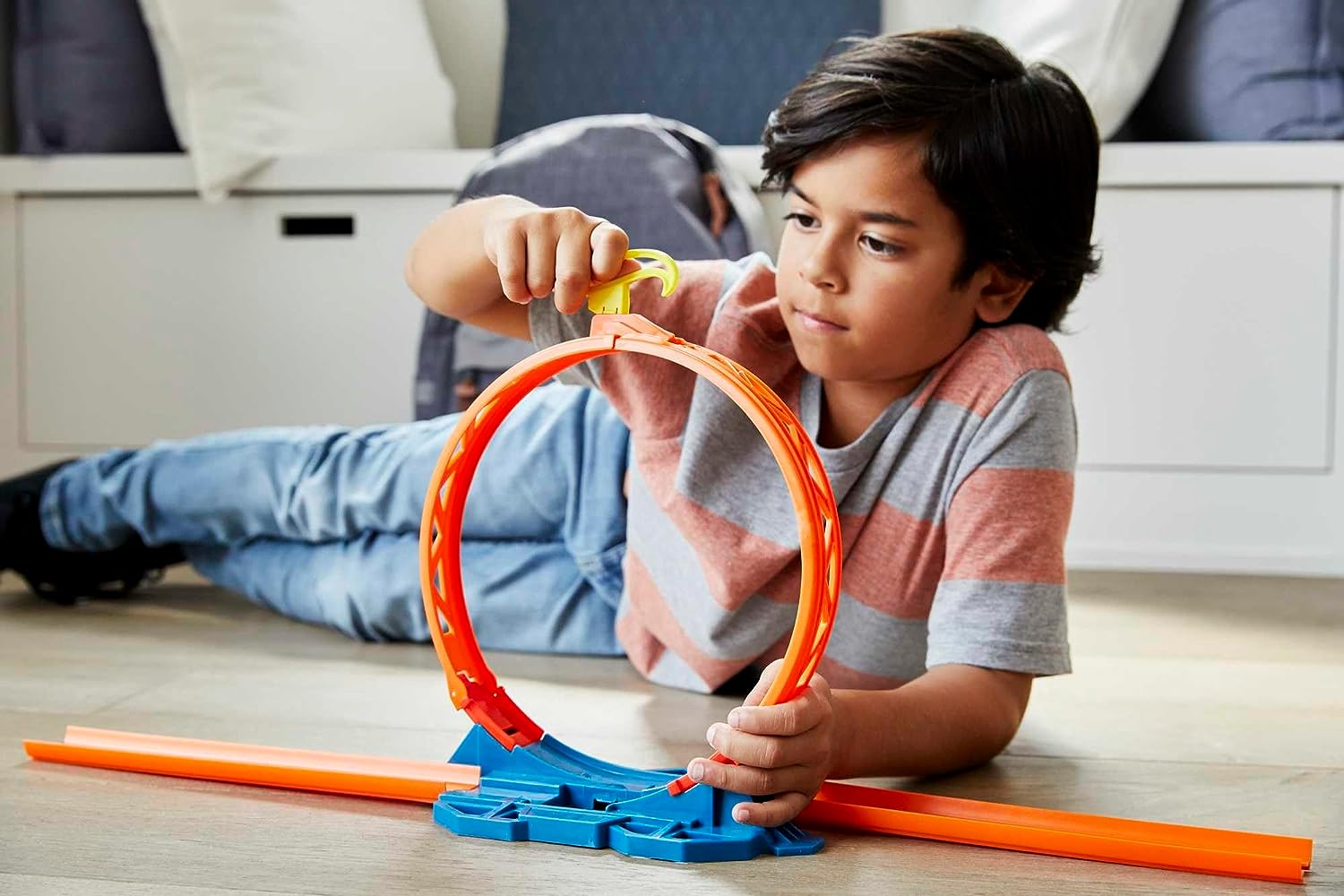 Hot Wheels Track Builder Pista de Juguete Paquete Lanzador de Loop