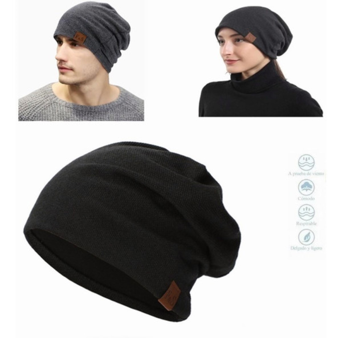 Gorro Beanie Hipster Casual Con Forro