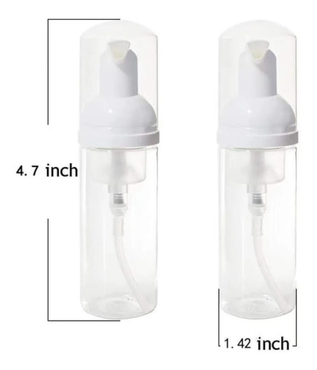 Botella Dispensadora De Jabón De 50ml, 10 Piezas