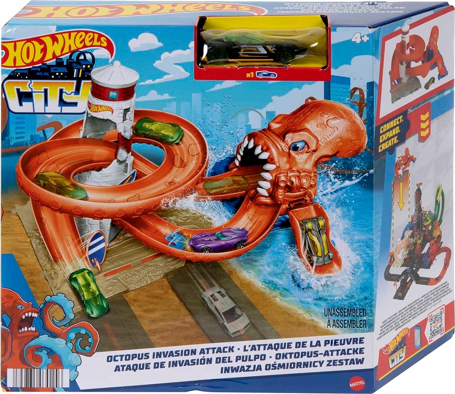Hot Wheels City ATAQUE DE INVASION DEL PULPO 