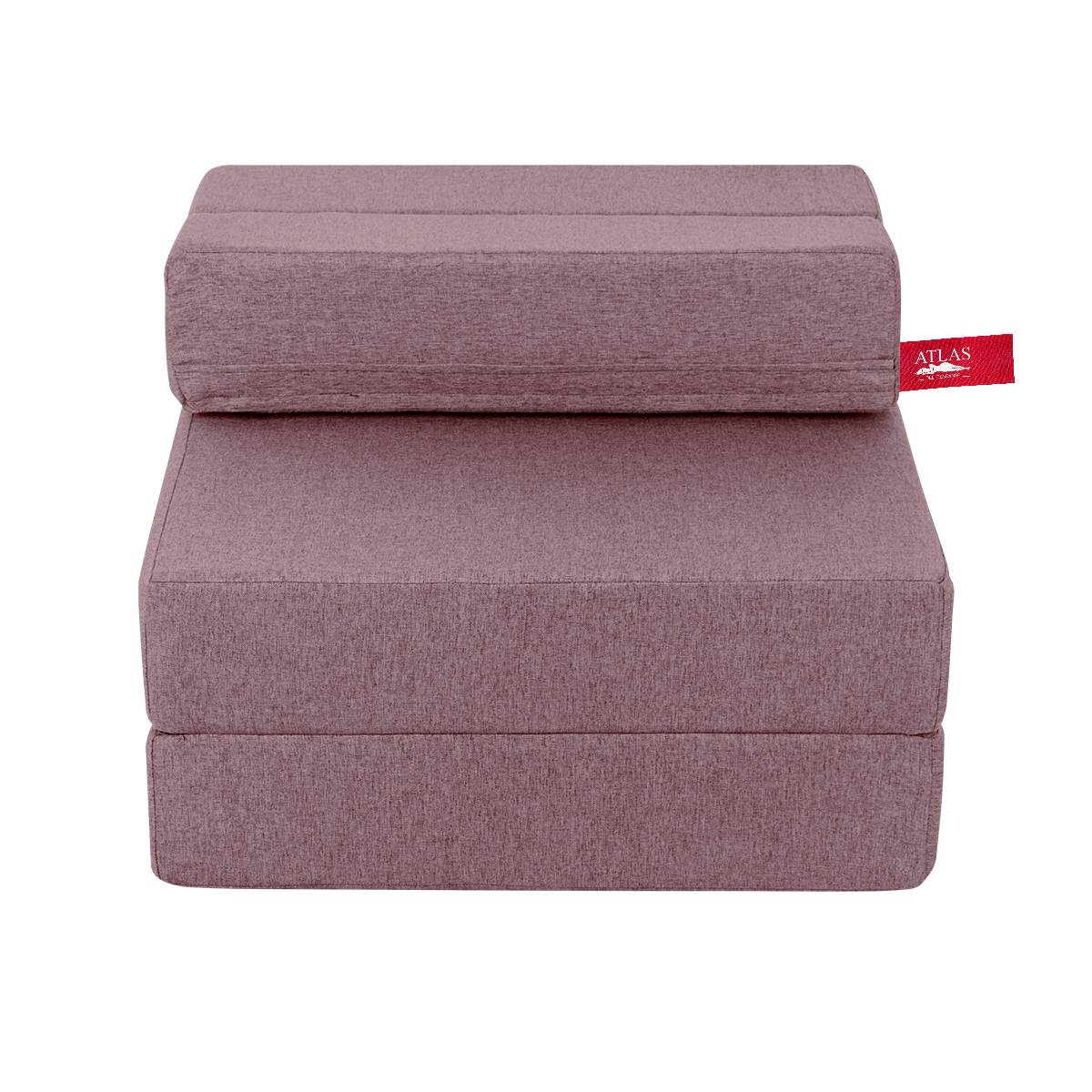 Sofá Cama Plegable Estilo Puff Individual Rosa