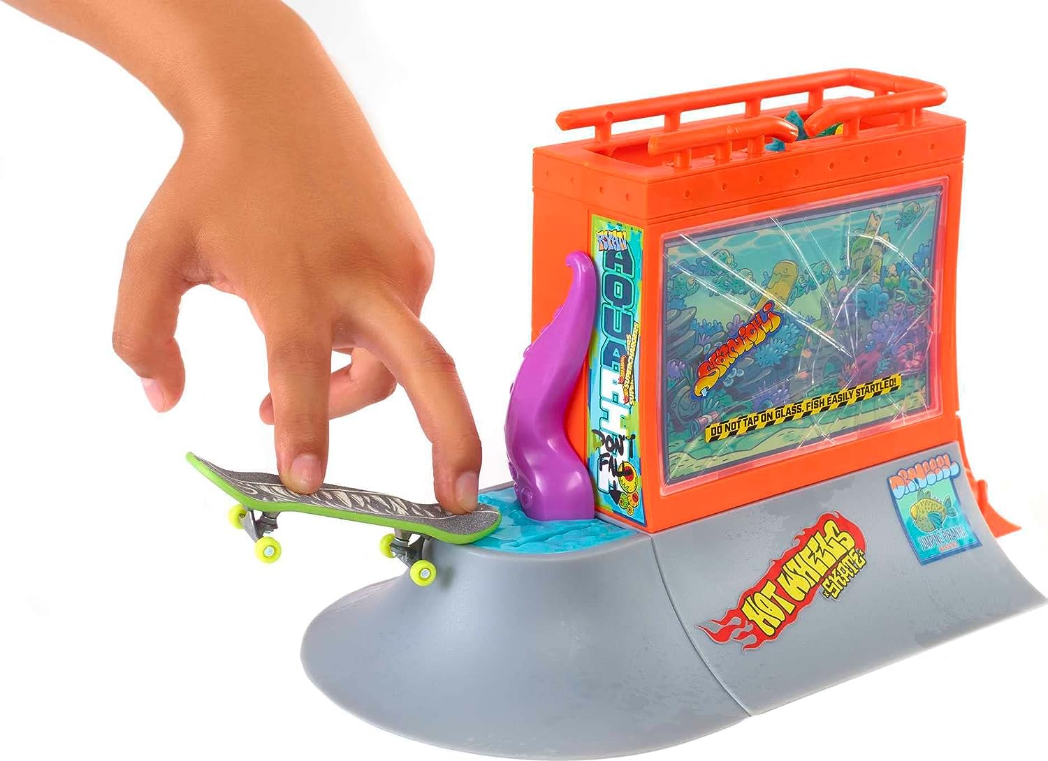 Hot Wheels Skate Pista de Juguete Parque de Skate Acuario
