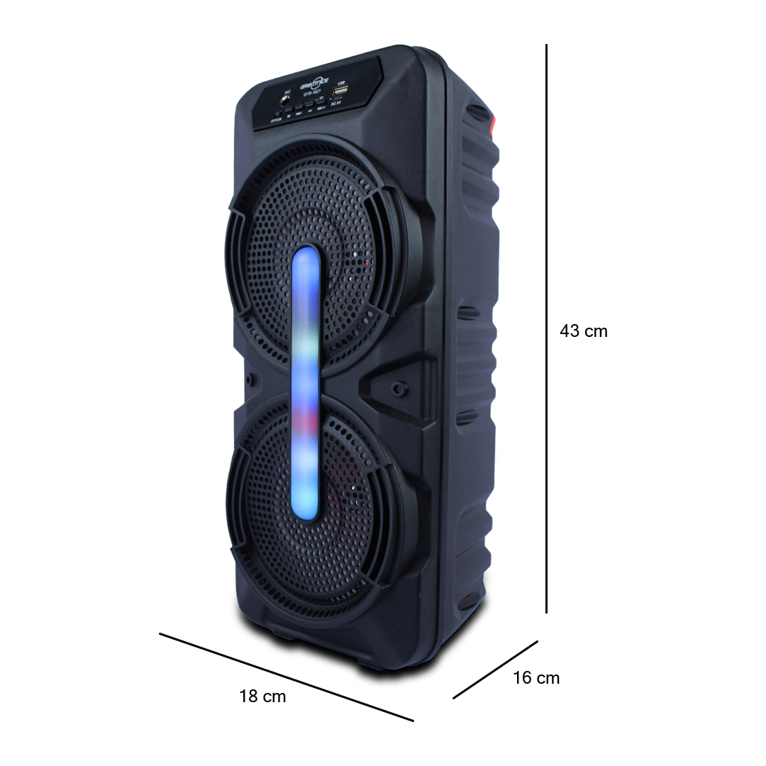 Bocina Bluetooth Greatnice Luz Rgb Fm Usb Mic