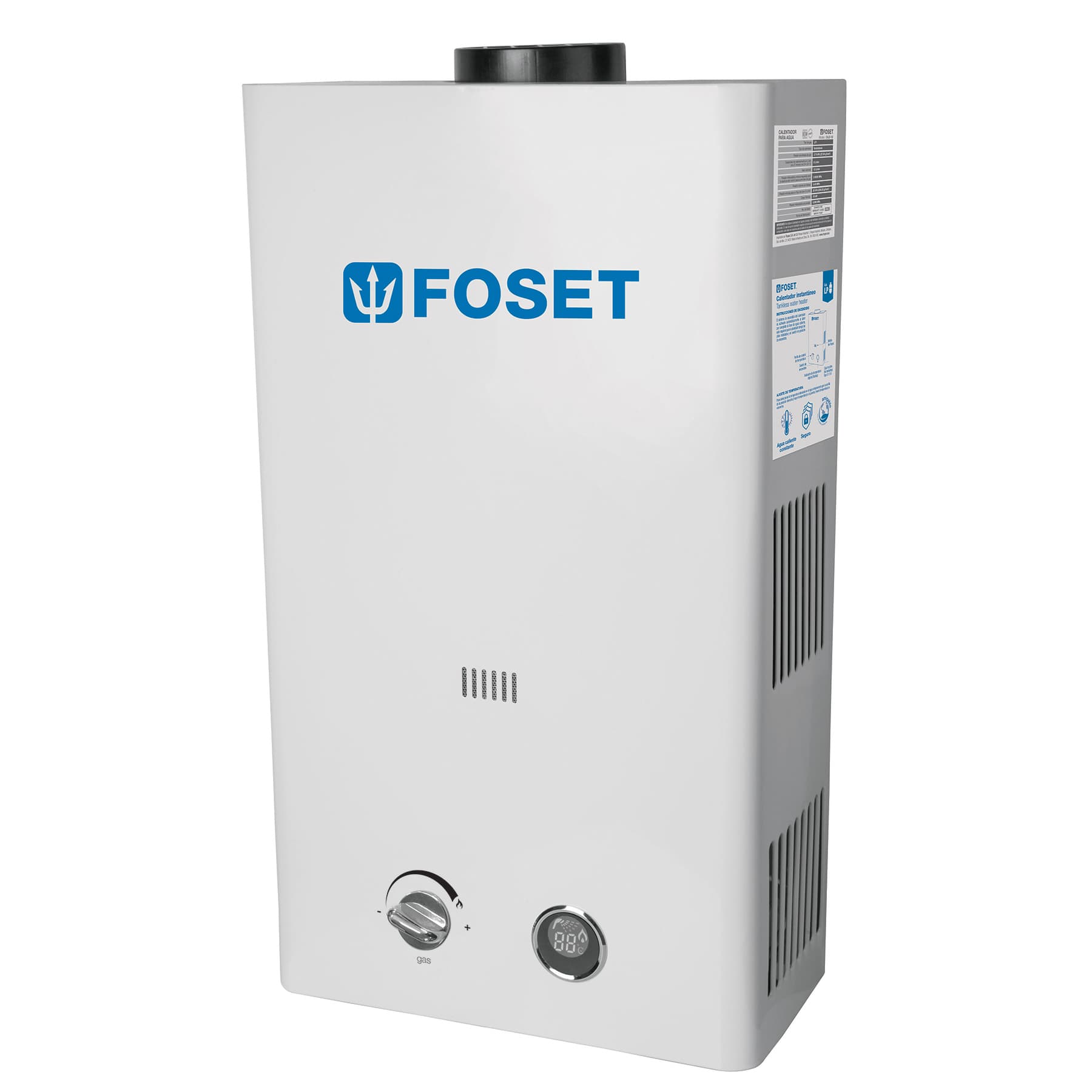 CALENTADOR DE PASO INSTANTÁNEO 13 L 3 SERVICIOS GAS L.P. FOSET