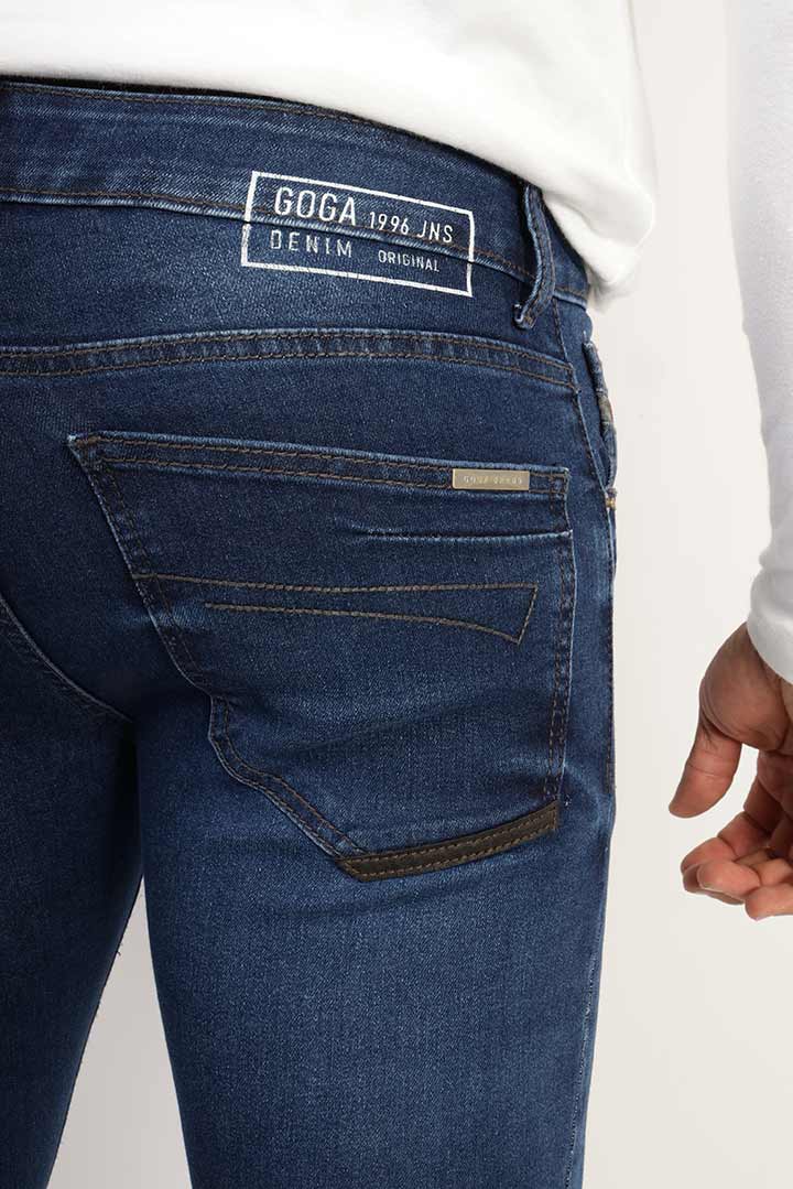 Pantalón skinny stretch de mezclilla para hombre.