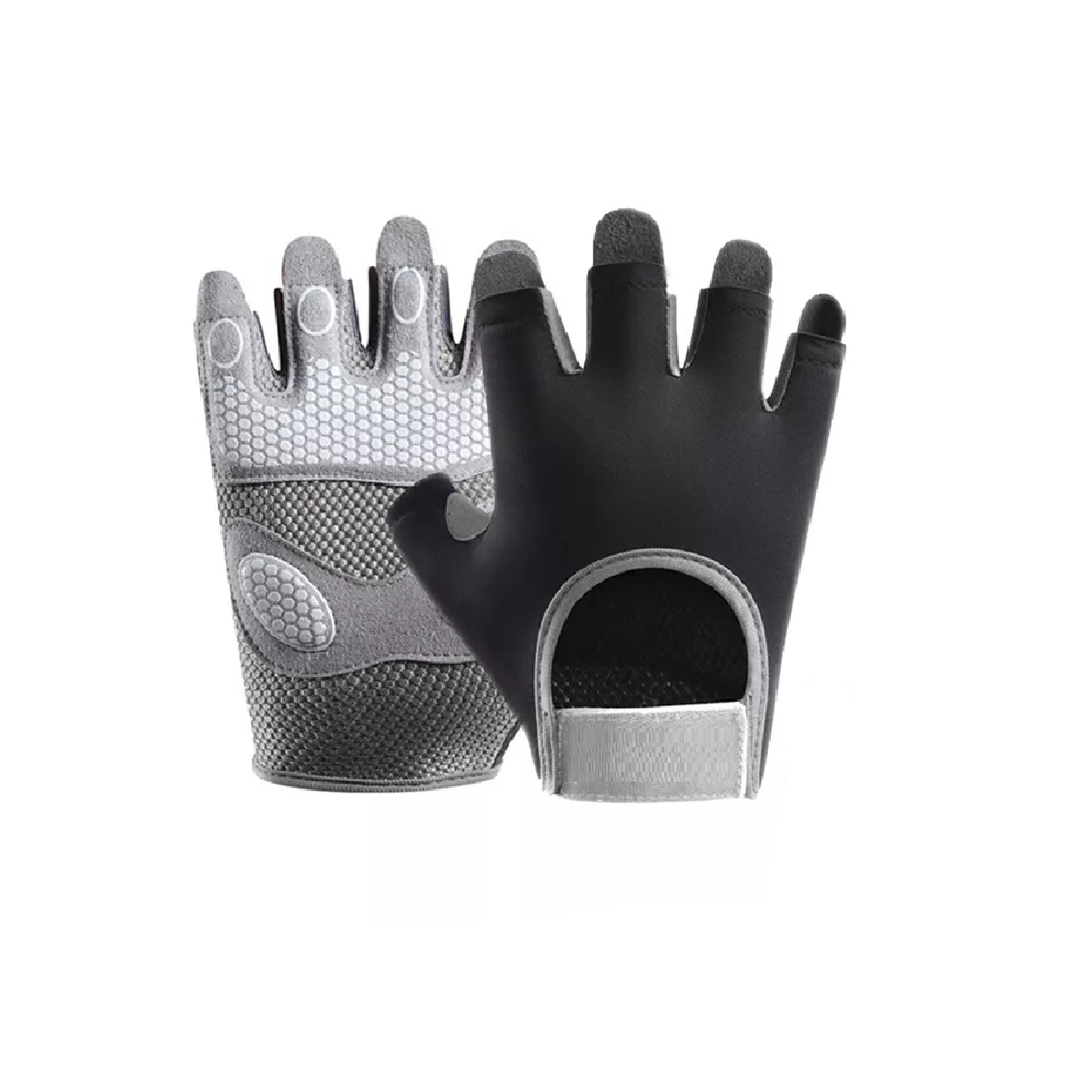 Guantes Gym Deporte Gimnasio Mujer Hombre Crossfit Negro M