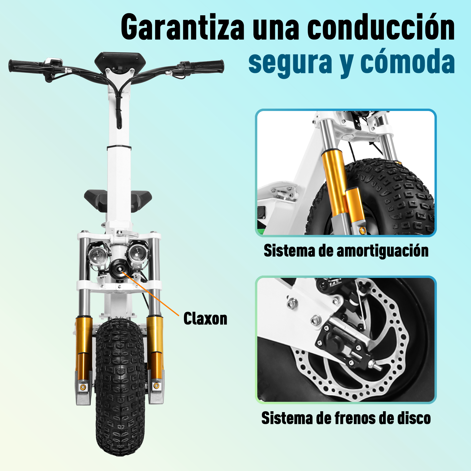 Scooter Eléctrico Honey Whale Discoverer Blanco
