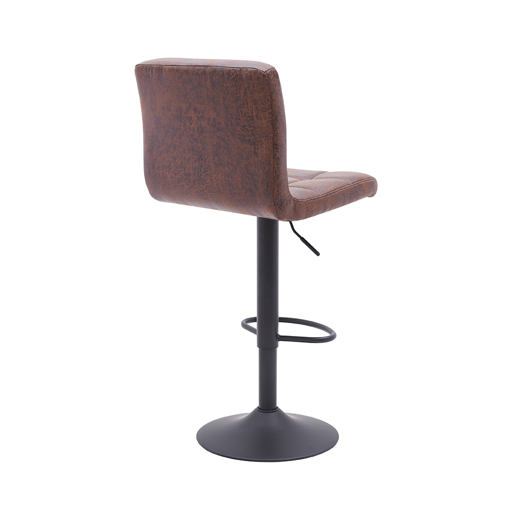 Par Sillas Bancos Altos Bilbao Para Desayunador Barra Comedor Color Café