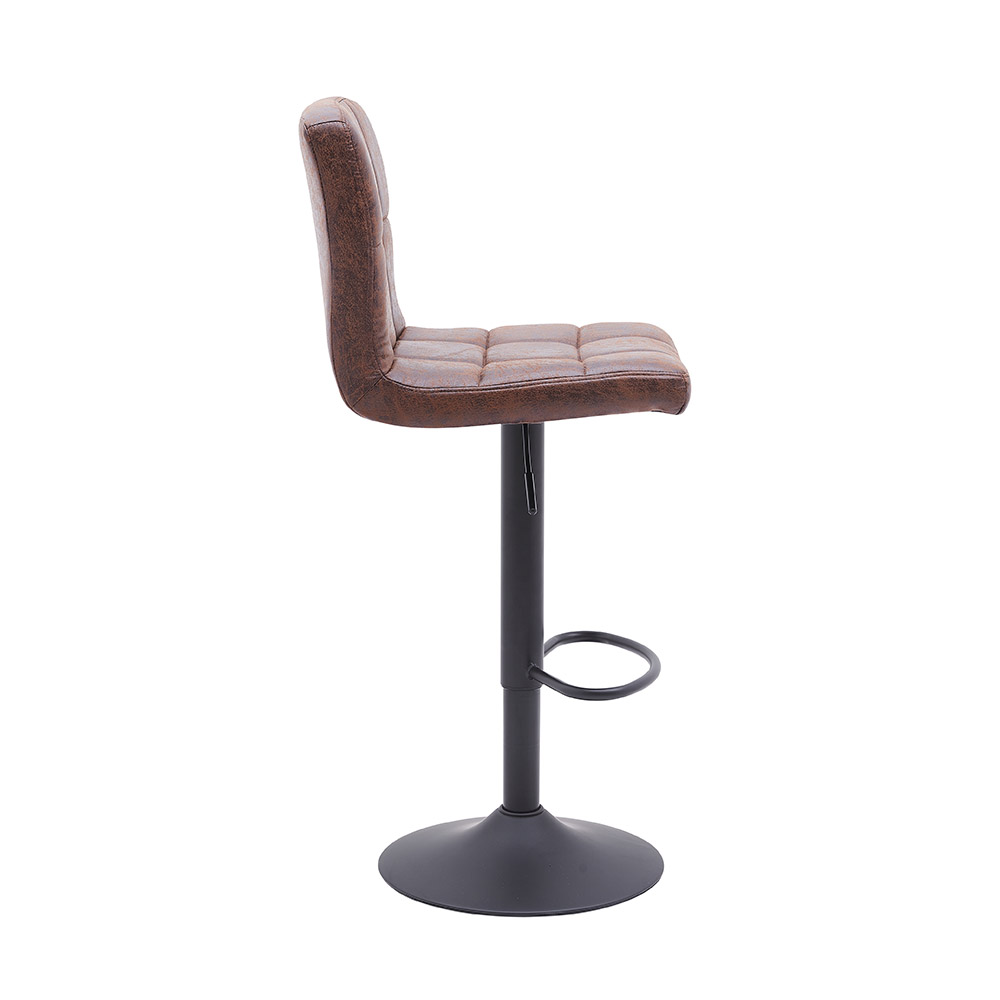 Par Sillas Bancos Altos Bilbao Para Desayunador Barra Comedor Color Café