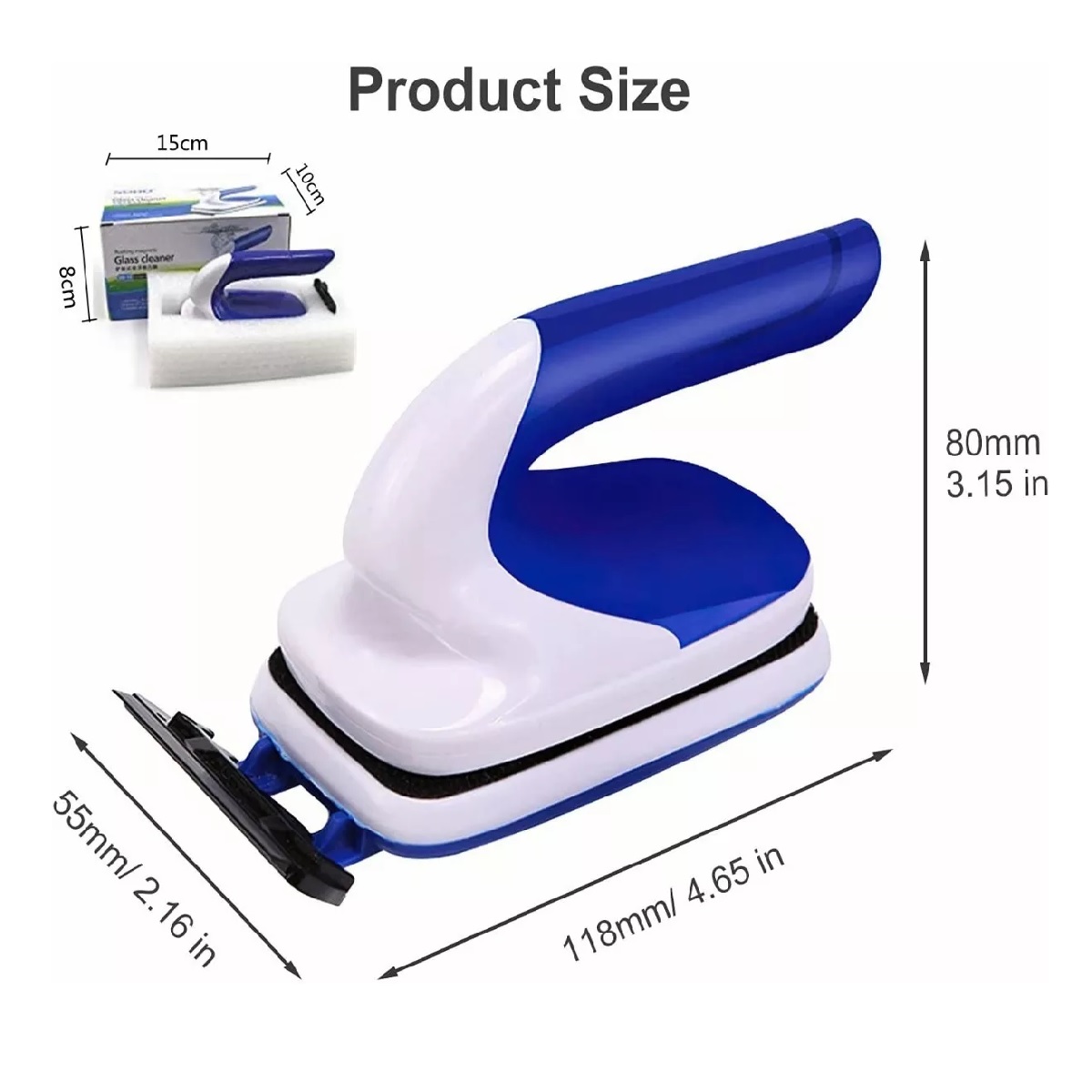 Limpiador Magnético Imán Acuario Pecera Cepillo Con Rascador