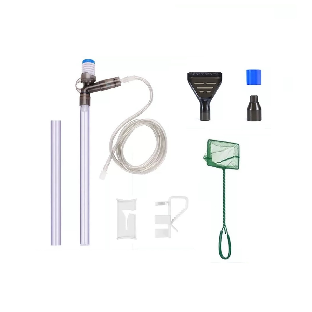  Kit De 9 En 1 Sifon Manual Para Acuarios Pecera Lava Grava