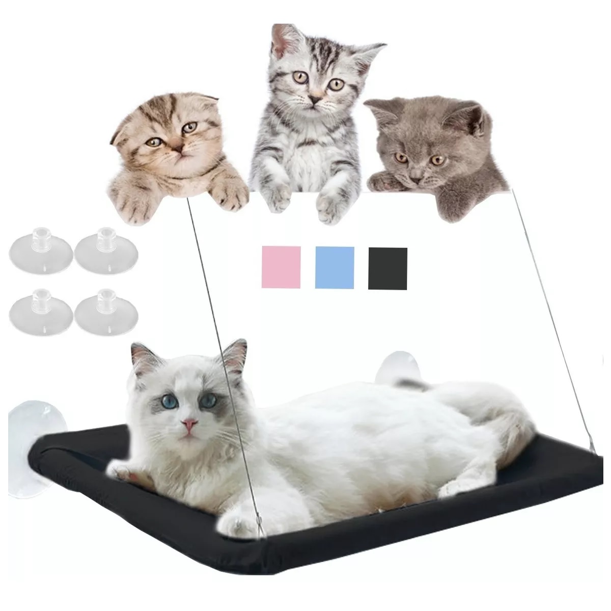 Hamaca de ventana para gatos GRANDE Bobby - Cat-oh pet shop