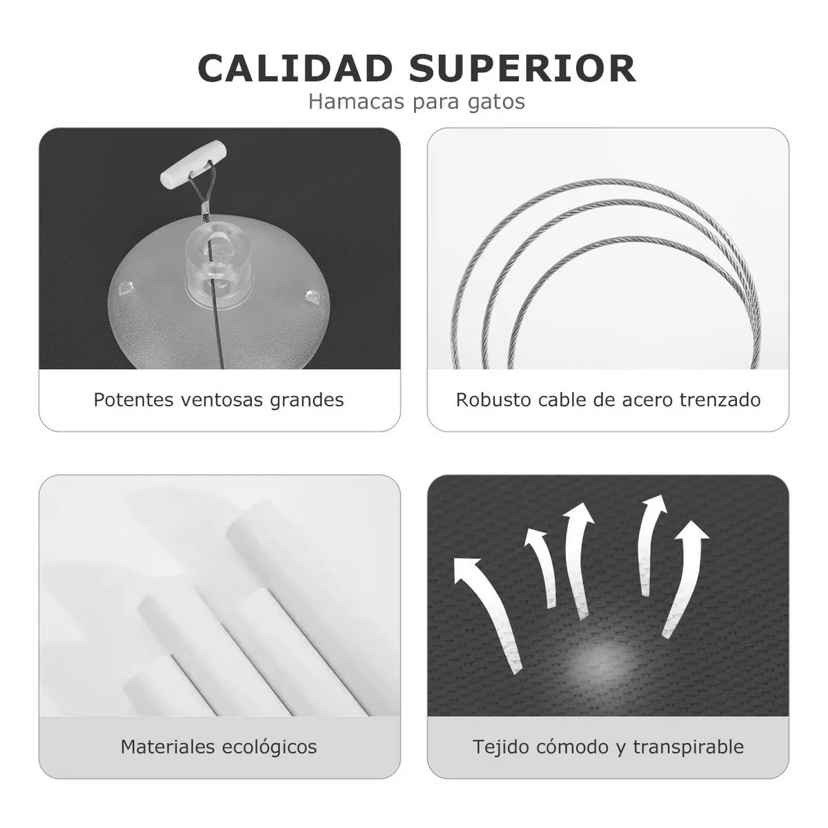 Hamaca Cama De Ventana Gato Y Perro Negro