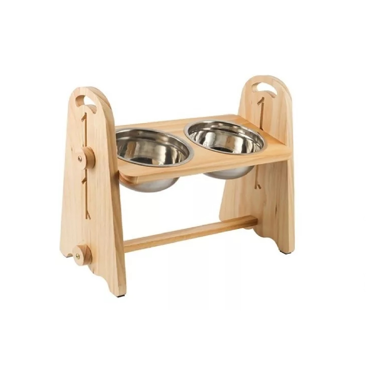 Plato Doble Para Mascota Con Altura Variable Antiderrapante