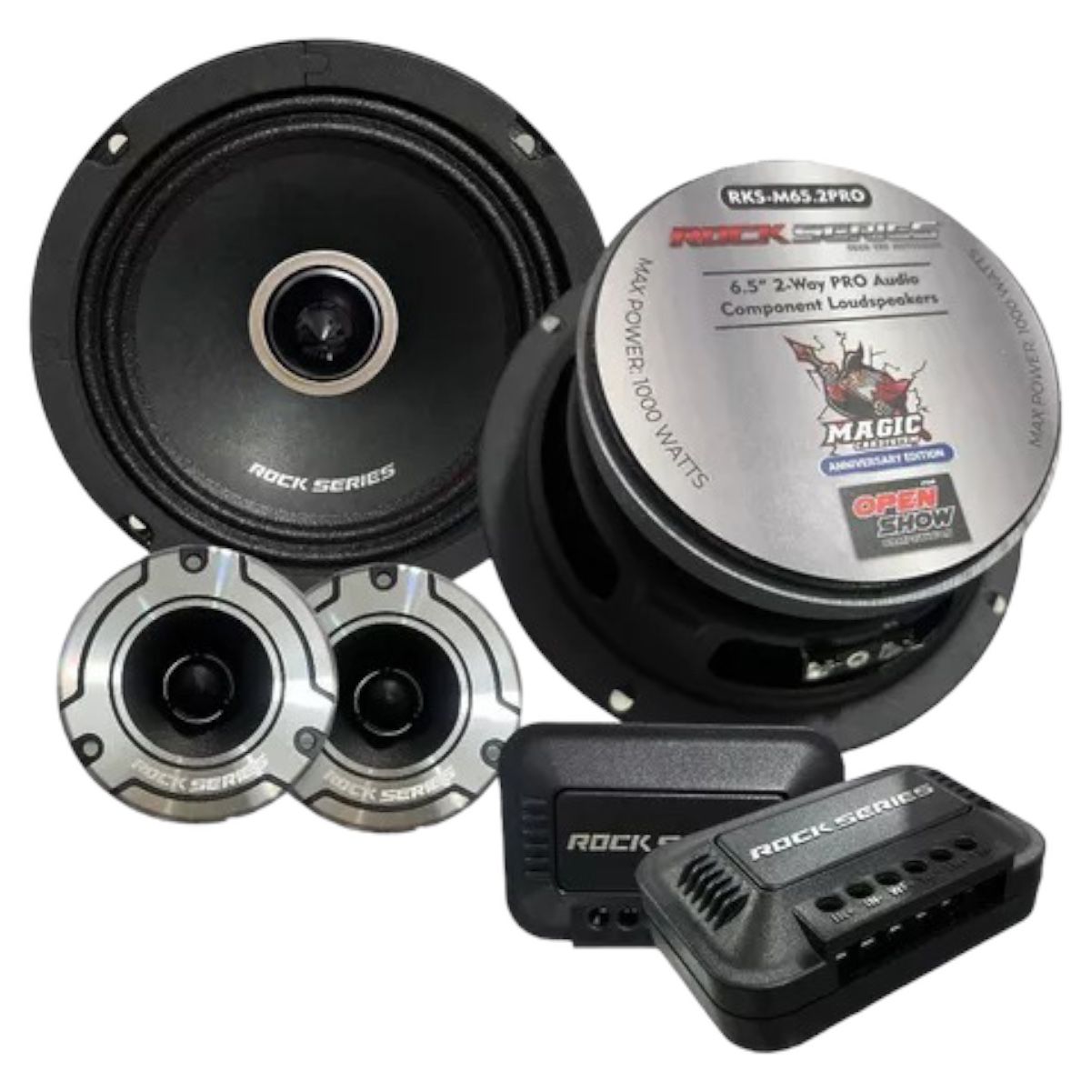 Set De Medios Rock Series 6.5 PuLG 1000w Open Show