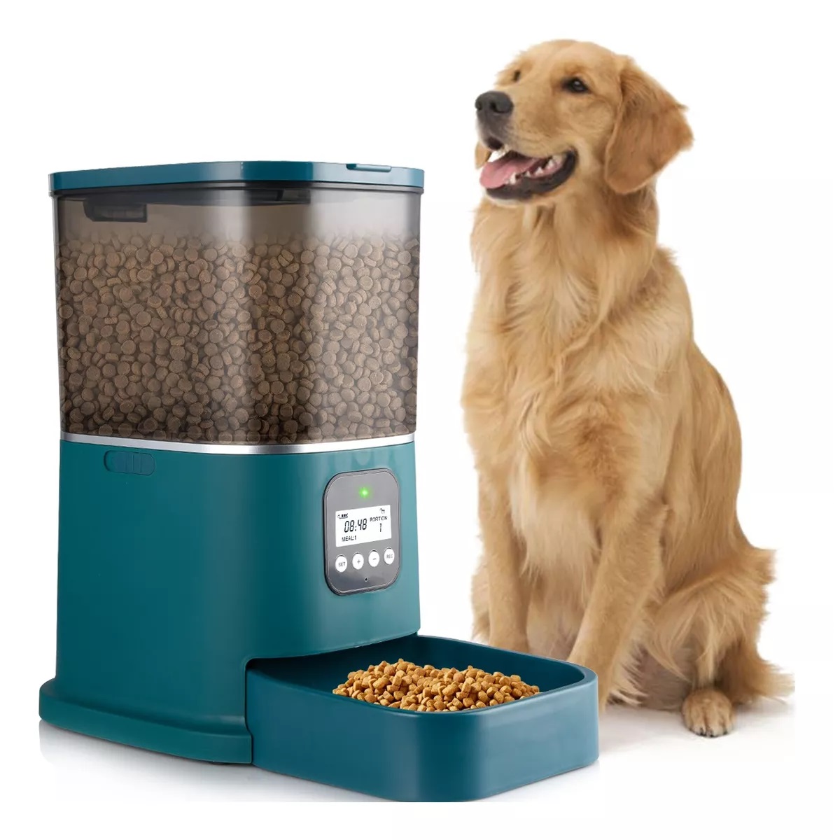 Comedero Automático Perros Y Gatos Dispensador De Comida, 5l